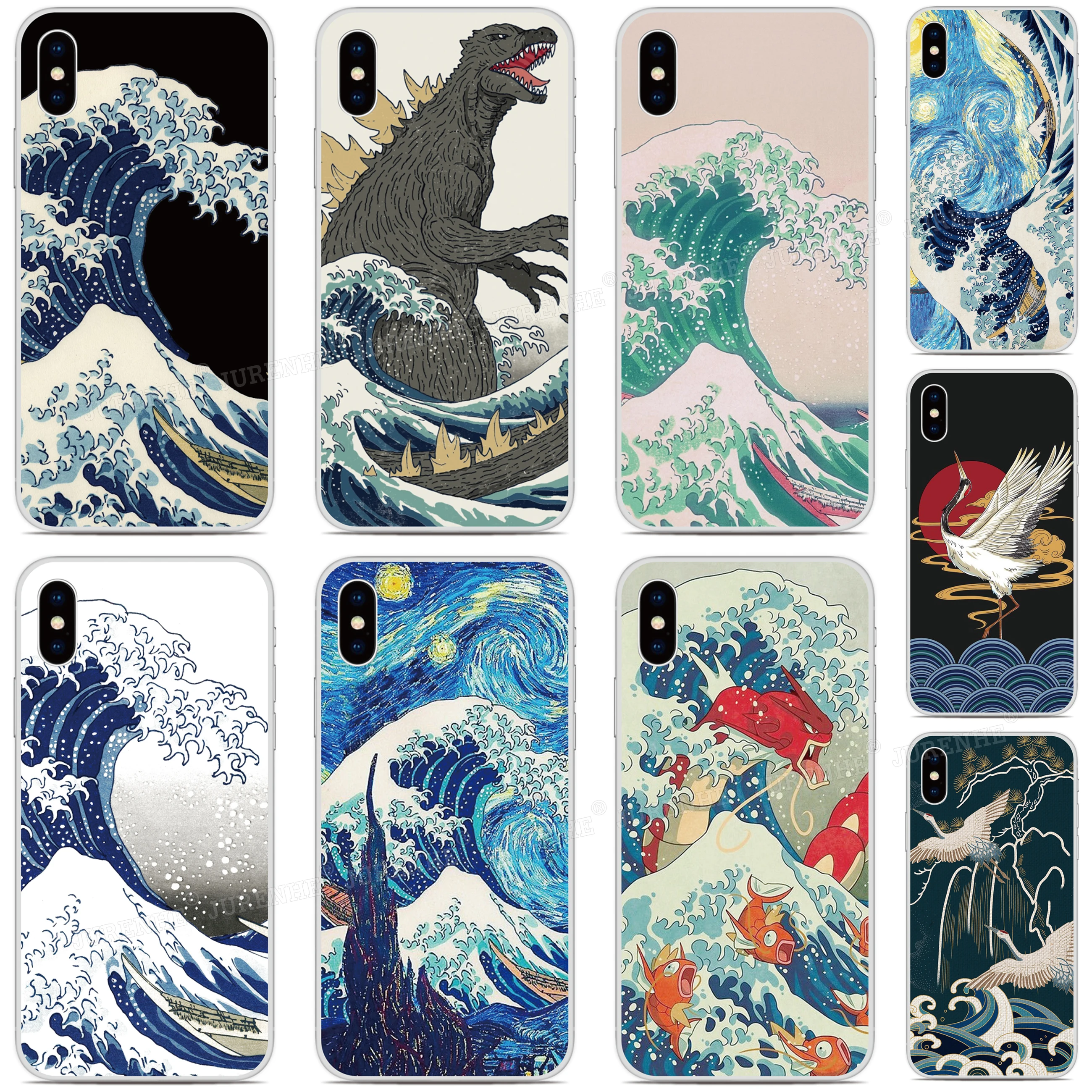 Wave off Kanagawa Phone Case For TCL 40 XL 30 SE 10 Lite 10L Plus 20 Pro R 20B 30E 403 306 305 405 406 408 303 ION X 20S Cover