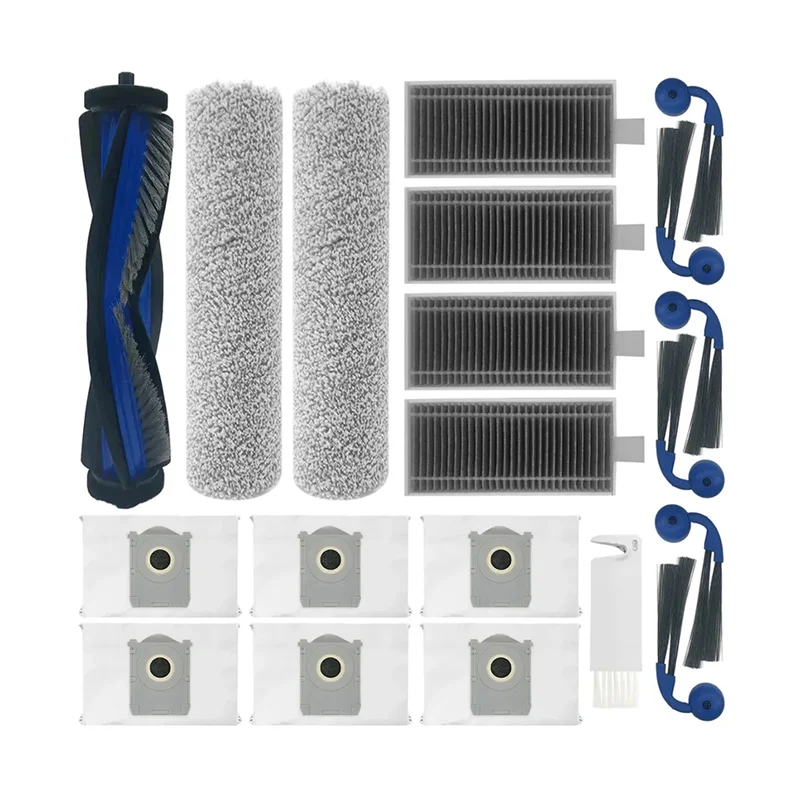 

【ESSENTIALS 】Для Ecovacs Deebot X9 PRO Omni Робот-пылесос Основная боковая щетка Фильтр Мешок для пыли