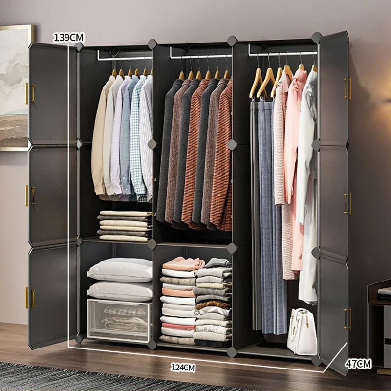 Modern Clothes Wardrobe Closet Mounted Storage Organizer Bedroom System Wardrobe Display Hallway Guarda Roupa Bathroom Furniture