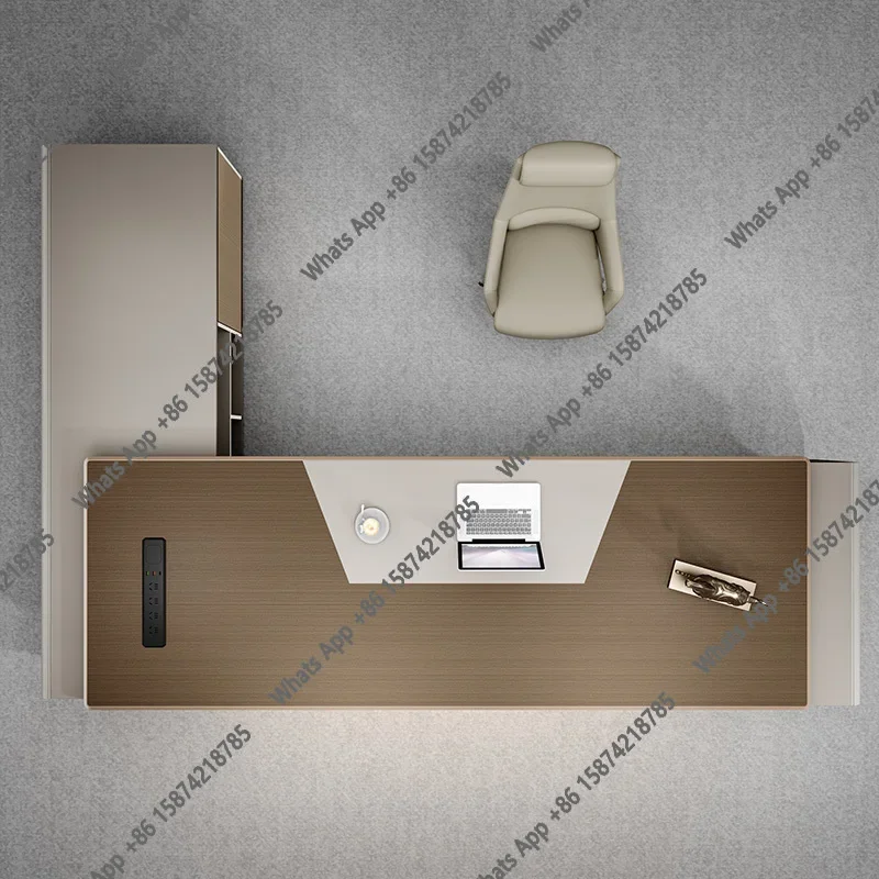 

Офисный стол JS Cabinet Executive L-образной формы с дизайнерскими ящиками для хранения, современный офисный стол, домашний офисный стол Mesa Escritorio