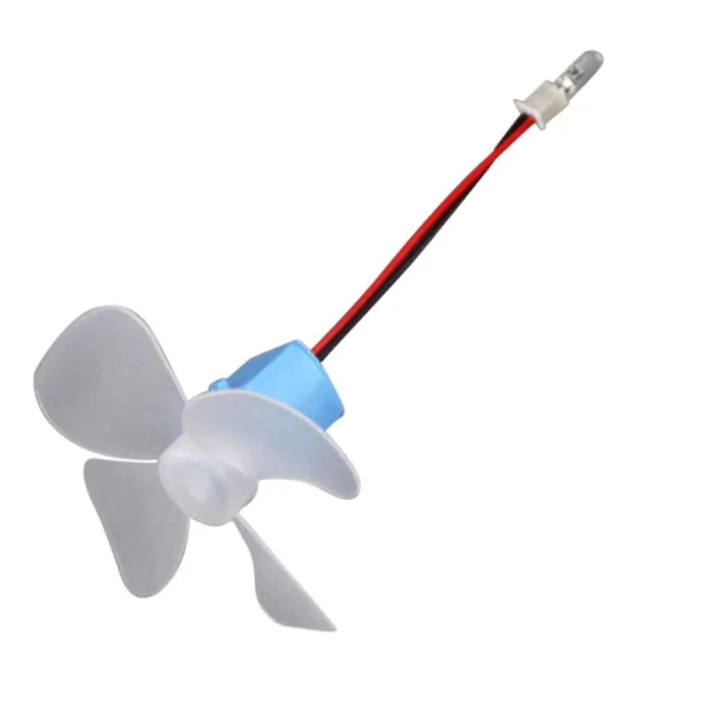 Small Wind Turbine Generator Plastic Hydroelectric Generator Motor DIY Assemble Toy Kit for Student Learning