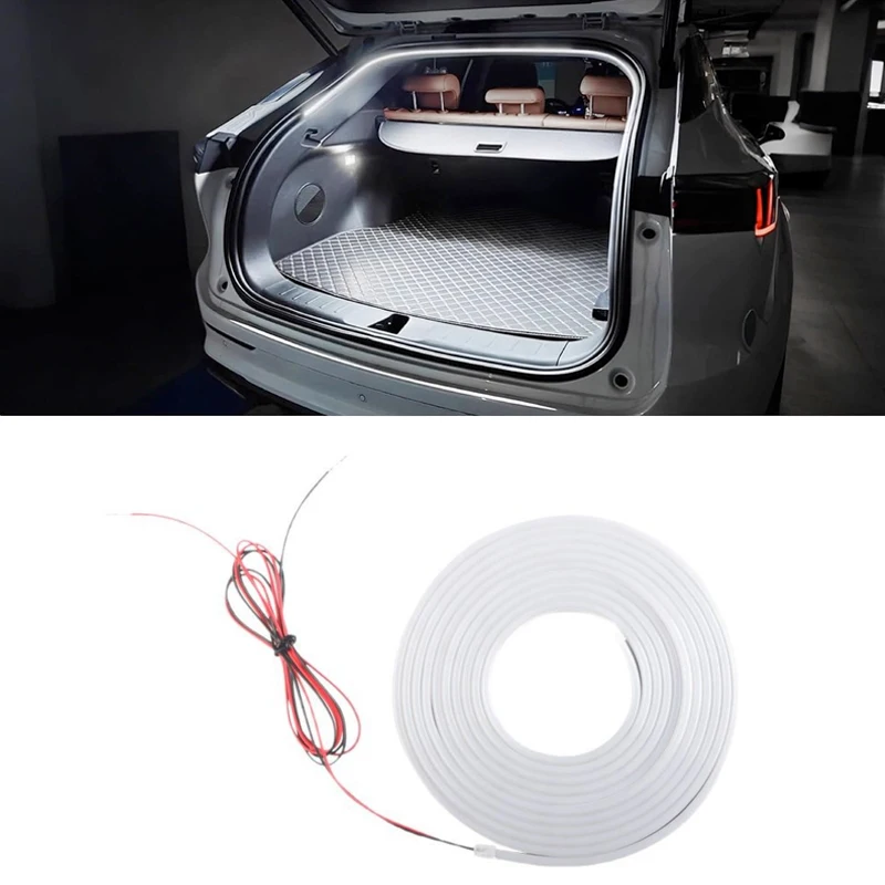 

Universal Car LED Strip Light 4M Waterproof Car Trunk Light Strip White Color Flexible Cutting Silicone 12V LED Strip Lights