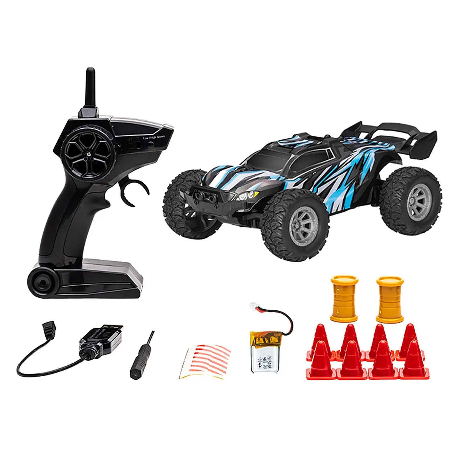 1/32 Scale Mini High Speed 20km/h RC Car 2.4GHz Off-Road Racing Car Toy