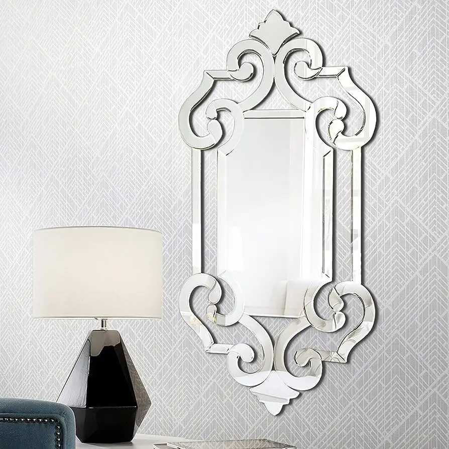 for Hot Selling Hanging Venetian Wall Mirror Antique Accent Decor Mirror for Your Entryway Bathroom Bedroom Any Room or Hotel