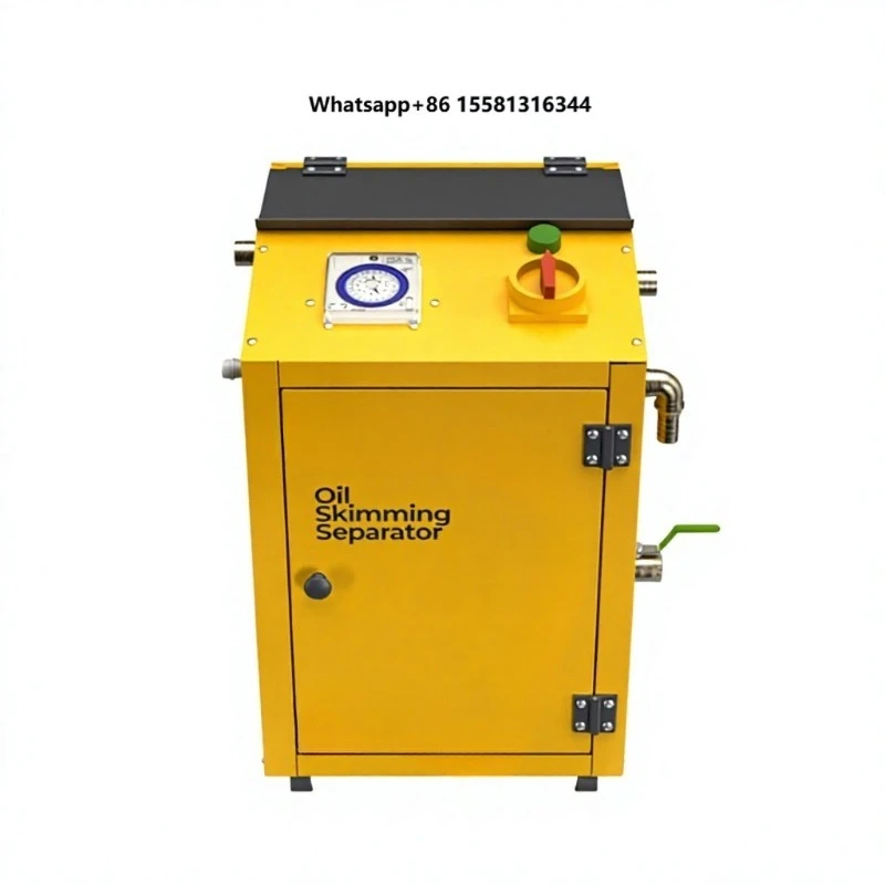 HEKUANG 70KW 380V PLC Motor Gear Semi-Automatic 2000L/Hour Floating Oil Water Separator Water Treatment Machinery