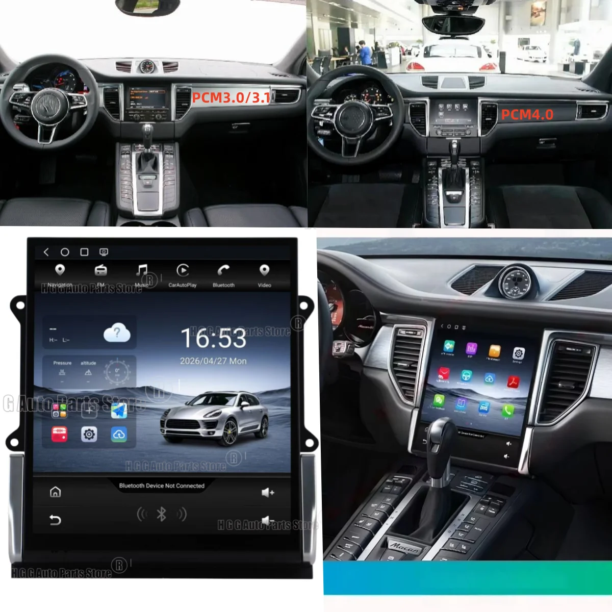 11.3 Inch 8Core Qualcomm 6225 Android For Porsche Macan 2014-2017 CarPlay Android Auto GPS Navigation Carplay /Auto Multimedia