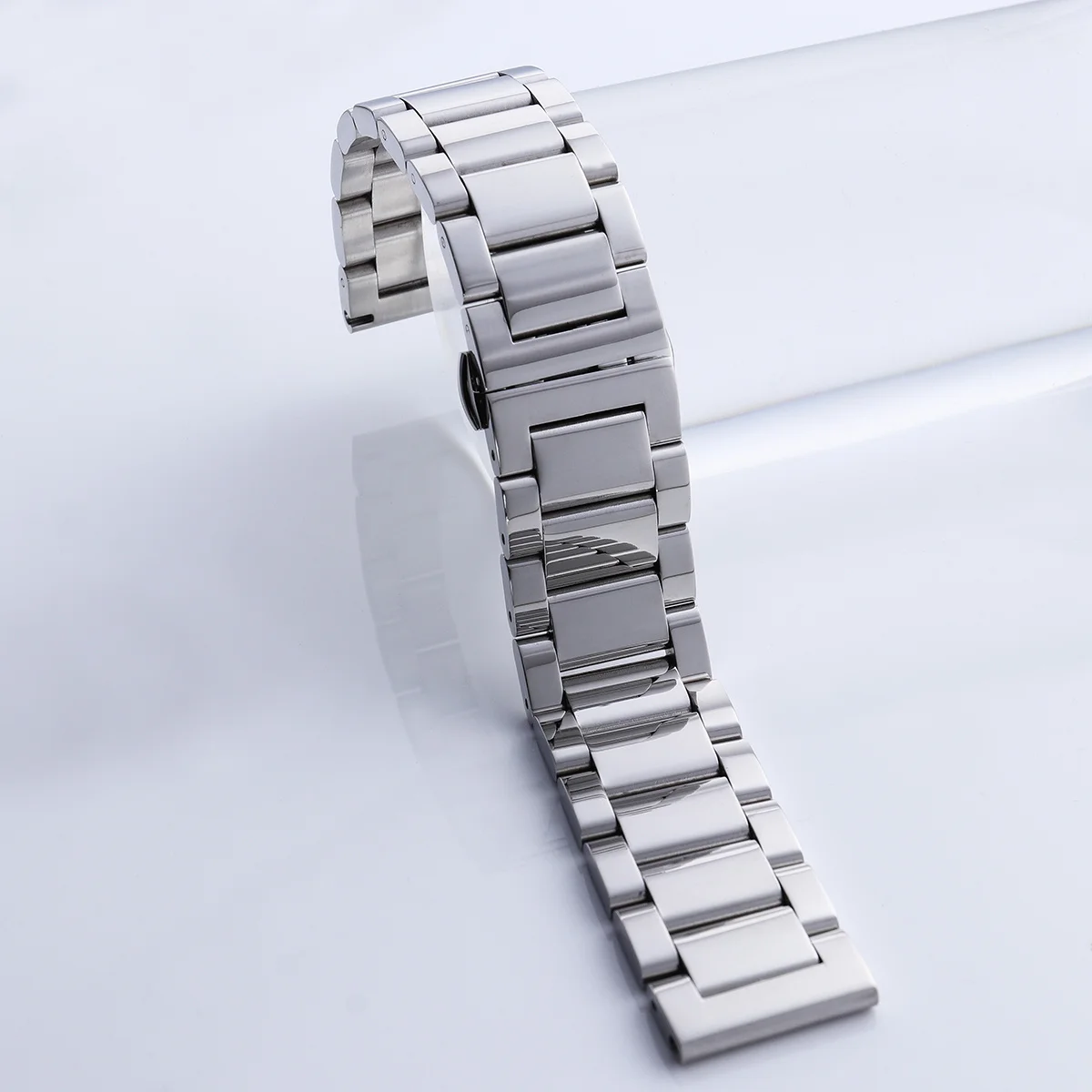 

18mm Stainless Steel Watch Straps Vacuum Electroplated Fade-Resistant Long-Lasting Comfort Band 18mm Watch Strap