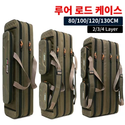 Carp Fishing Rod Storage Bags 100/120/130CM Fish Pole Tools Bag Case Multifunctional 1 2 3 Layer Fish Carrier pesca XA153G