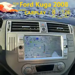 8GB RAM 128GB ROM Android 12 Multimedia Video Player For Ford Kuga 2008 Smax Fiesta Navigation GPS 2din Car Radio Touch Screen