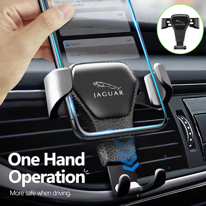 Soporte para teléfono de coche con sensor de gravedad, soporte Universal para Jaguar XE XF XJ F-Type F-Pace XKR XK XJL XJ6 XJS E-Pace I-Pace