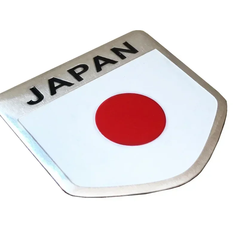 Japan Japanische Flagge Schild Emblem Metall Abzeichen Auto LKW Motorrad Karosserie Stoßstange Garnieren Styling Aufkleber Autozubehör – Detail 9