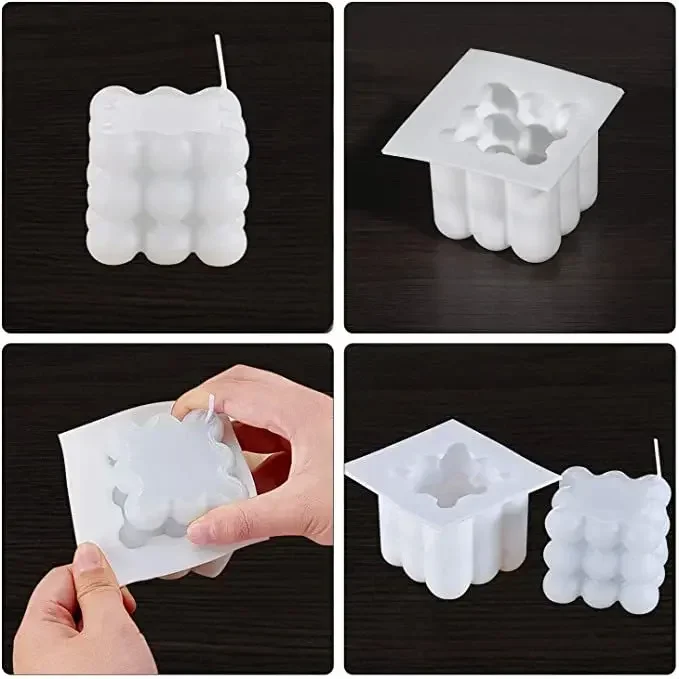 6 even the cube cake mold family kitchen silicone mousse sweet biscuit cake chocolate baking 3D mold.