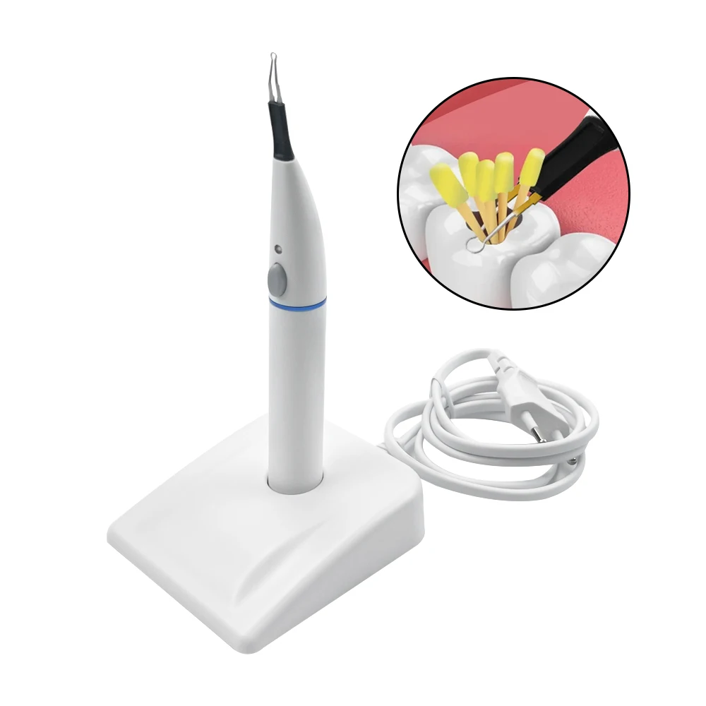 Dental Oral Gutta Percha Gum Cutter Endo Gutta Cutter Percha Cutting Wireless Charging with 4 Tips Percha Point Heating tools