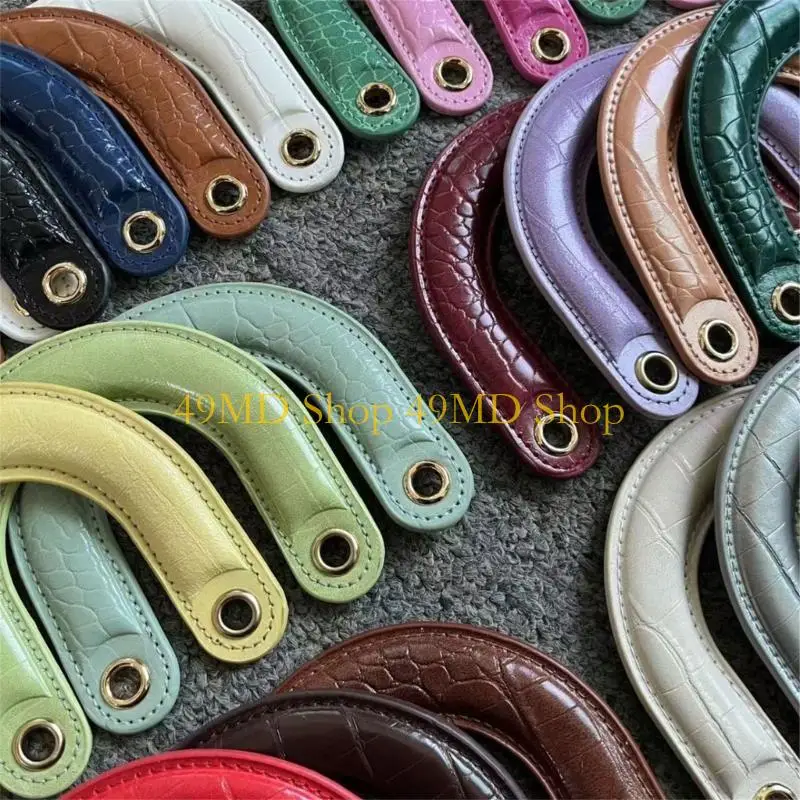 49MD 1PC حزام مقبض أكياس PU منحني مريح يقدم تعليقًا مريحًا وأنماطًا