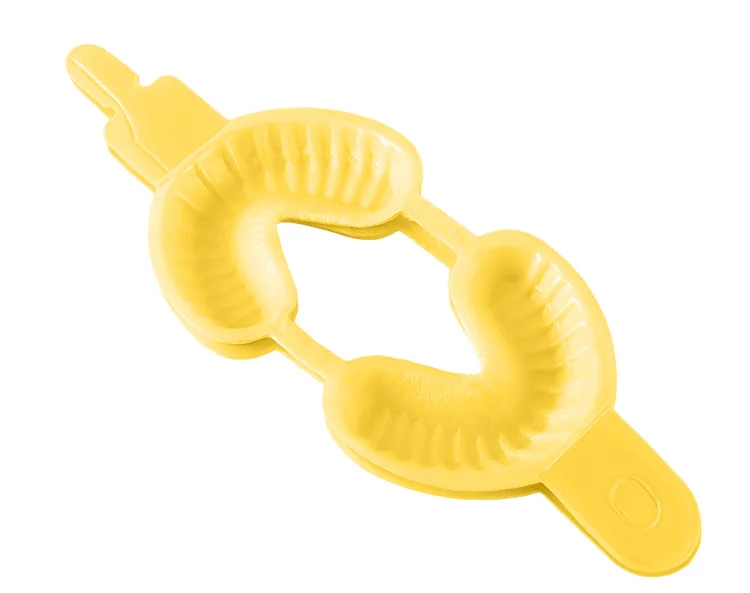 50 teil/beutel Dental Einweg Tablett Fluorid Schaum Abdruck Trays Zahnmedizin Instrument Zahnarzt Materialien Große Medium Kleine AZDENT – Detail 5
