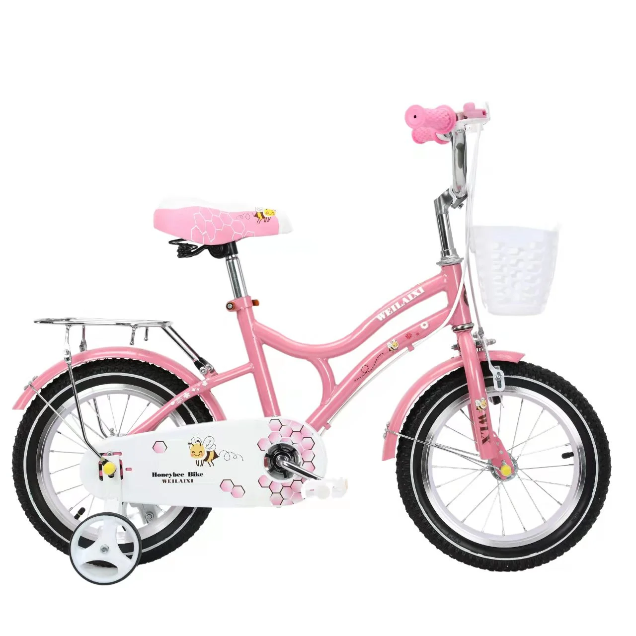 

High Quality 12-Inch Kids Bicycle with Convenient Baskets for Children Aged 3-13 Features Secure Brake Line and Ordinary Pedal