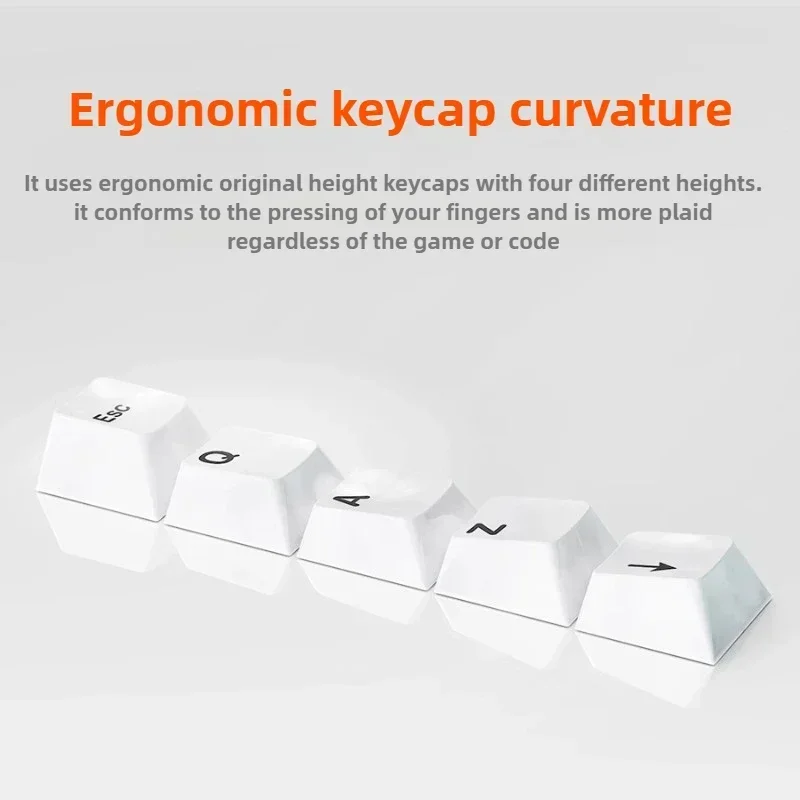 Keramik-Tastenkappen-Set, 4/101/123 Tasten, glatte Oberfläche, robuste HiFi-Klangqualität, hochelastische mechanische Tastatur, CHRY Cross Axis