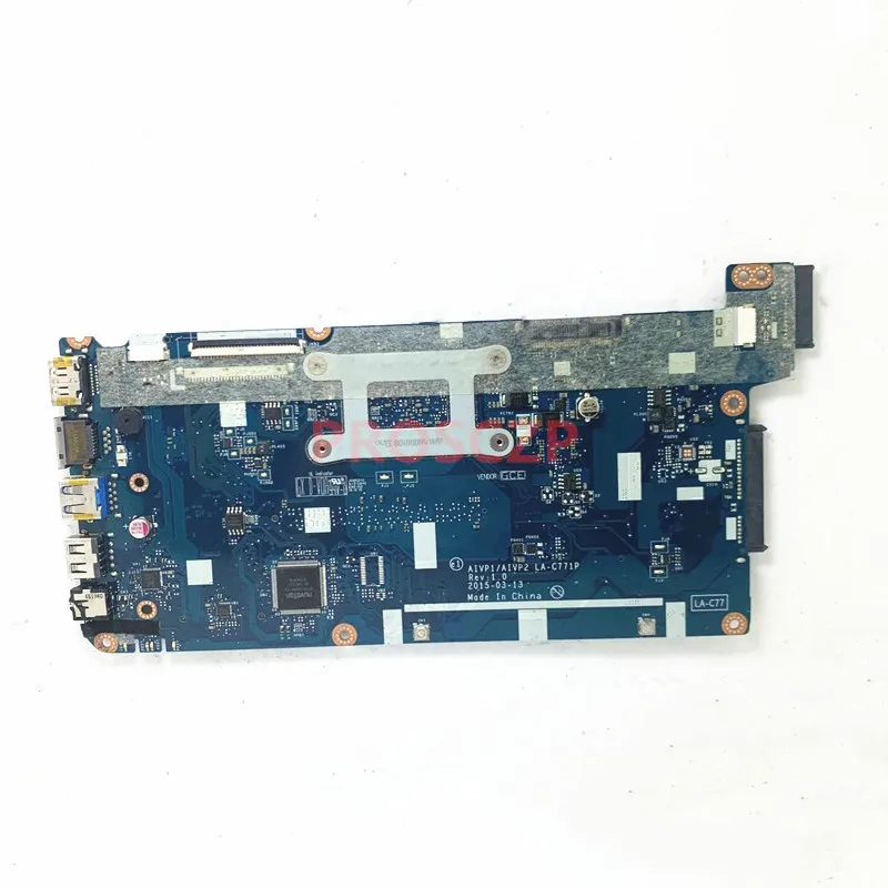 LA-C771P Mainboard For Lenovo Ideapad 100-14IBY 100-15IBY Laptop Motherboard With SR1YW N3540 CPU 100% Fully Tested Working Well