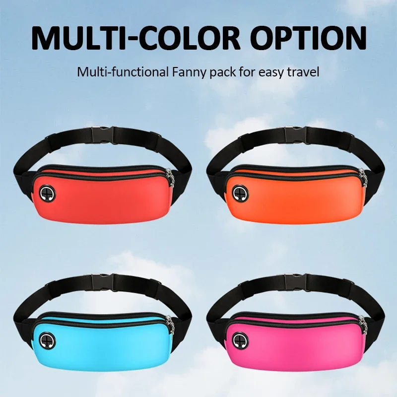 Waterproof Running Waist Bag Sports Jogging Outdoor Mobile Phone Holder Belt Bag Men Women Fitness Cycling Sports Accessories