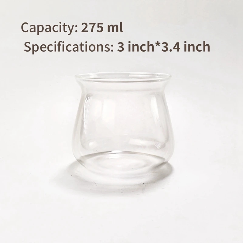 AT69 -Glass Coffee Mugs High Temperature Borosilicate Glass Mug Coffee Cup 275Ml Hand Brewed Coffee Mug