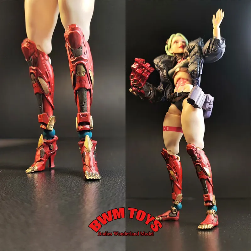 1/12 Maßstab Mobile Suit Girl Austauschbares mechanisches Bionik-Beinmodell Soldatenzubehör für 6-Zoll-Actionfigur-Puppe
