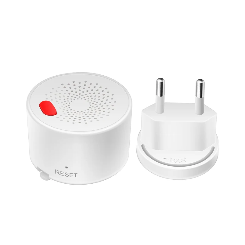 EU plug tuya Wifi Natural Gas Sensor Combustible Household Smart LPG Gas Alarm Detector Leakage Sensor fire Safety smart home