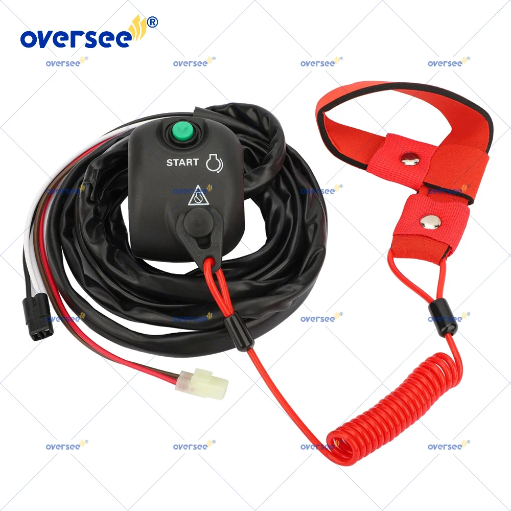 

Handlebar Start Stop Kill Switch Box Assy & Safety Lanyard for Yamaha Waverunner Superjet 650 SJ650 700 SJ700 FX1 FX700