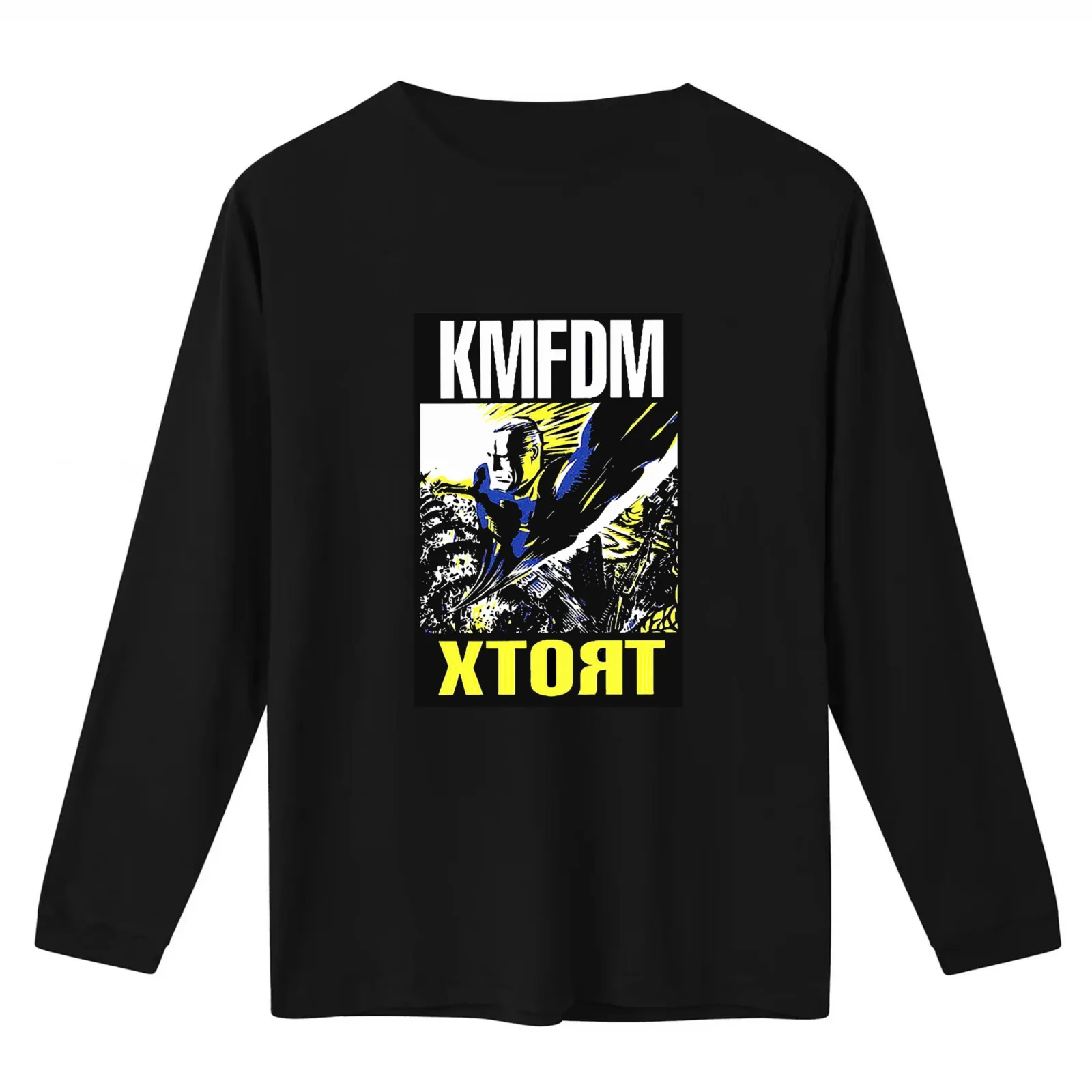 KMFDM logo1596 T-Shirt Summer Casual Cotton Tee Oversized Streetwear Tops Vintage Graphic Print Loose Fit Short Sleeve