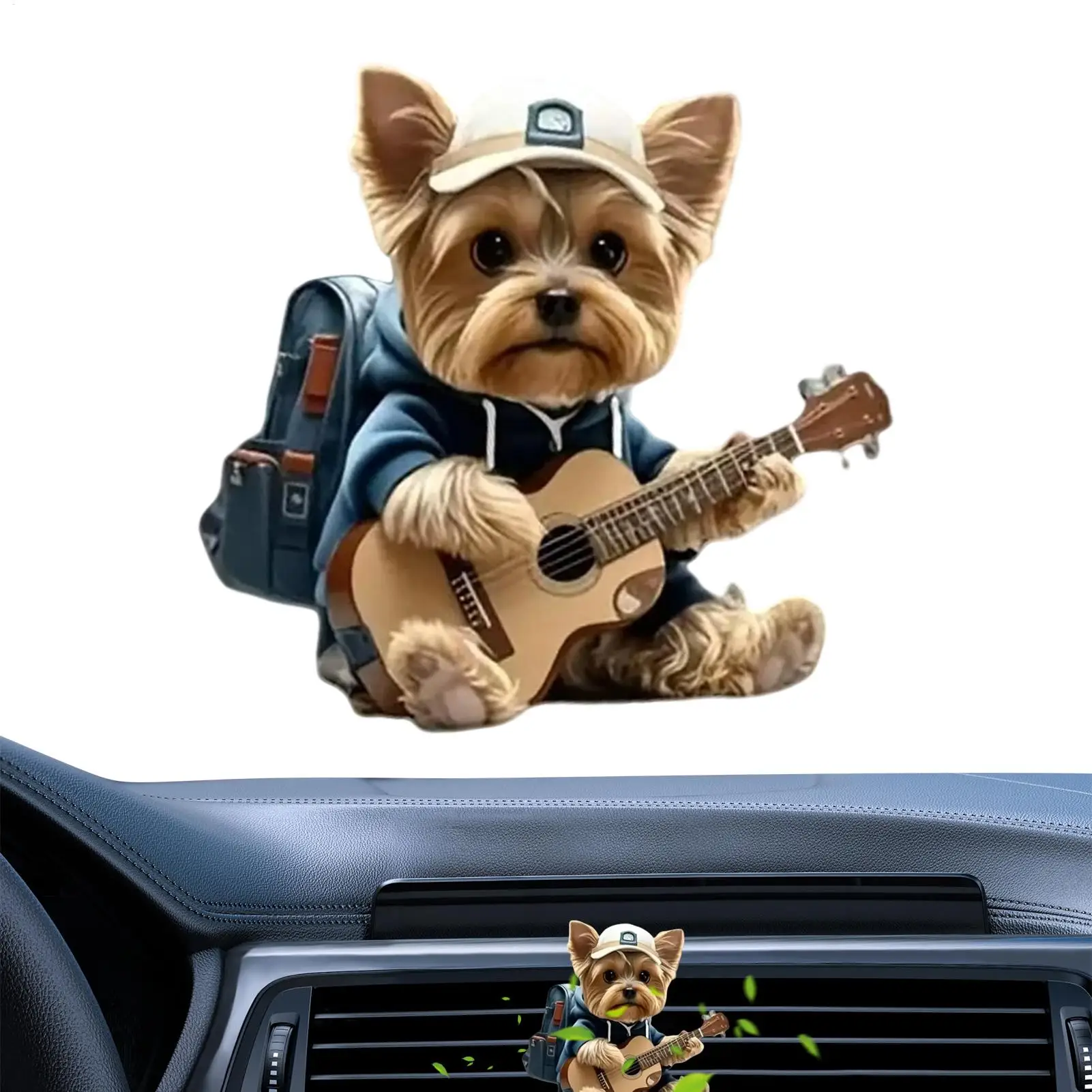 

Vent Air Fresheners For Vehicles 2D Acrylic Aromatic Clamp Decorative Dog Odor Eliminator Decor For Daily Commute Truck Night