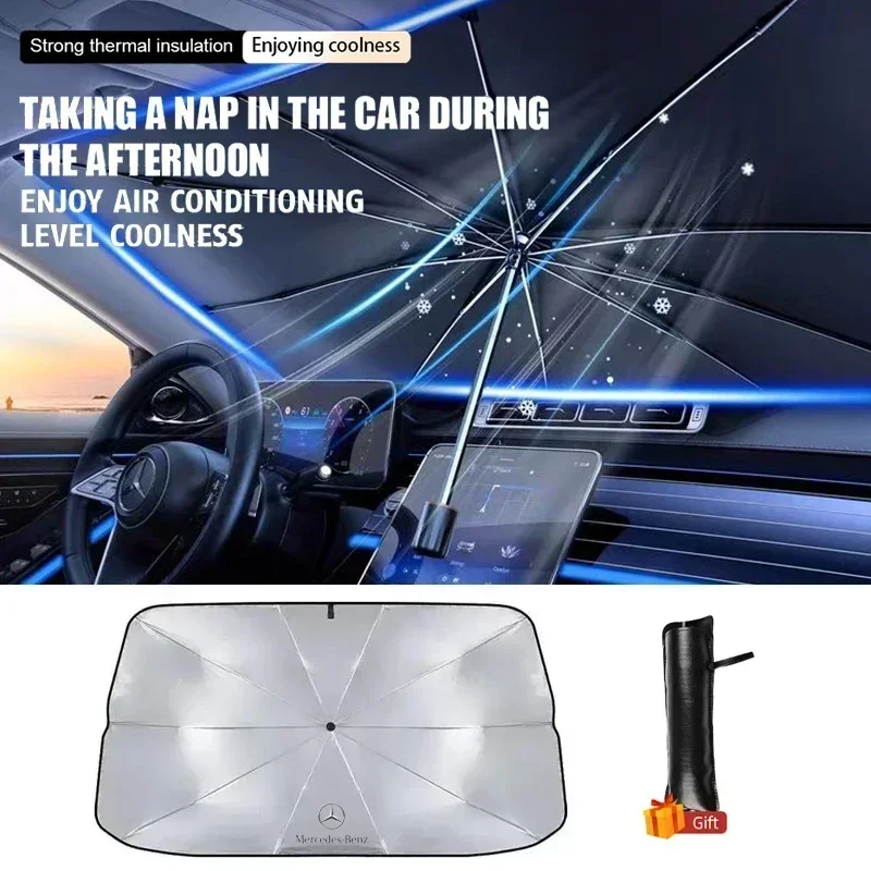 

Солнцезащитный зонт-шторка на лобовое стекло для Mercedes-Benz AMG W206 W204 W205 W212 W213 W221 W222 W223 W251