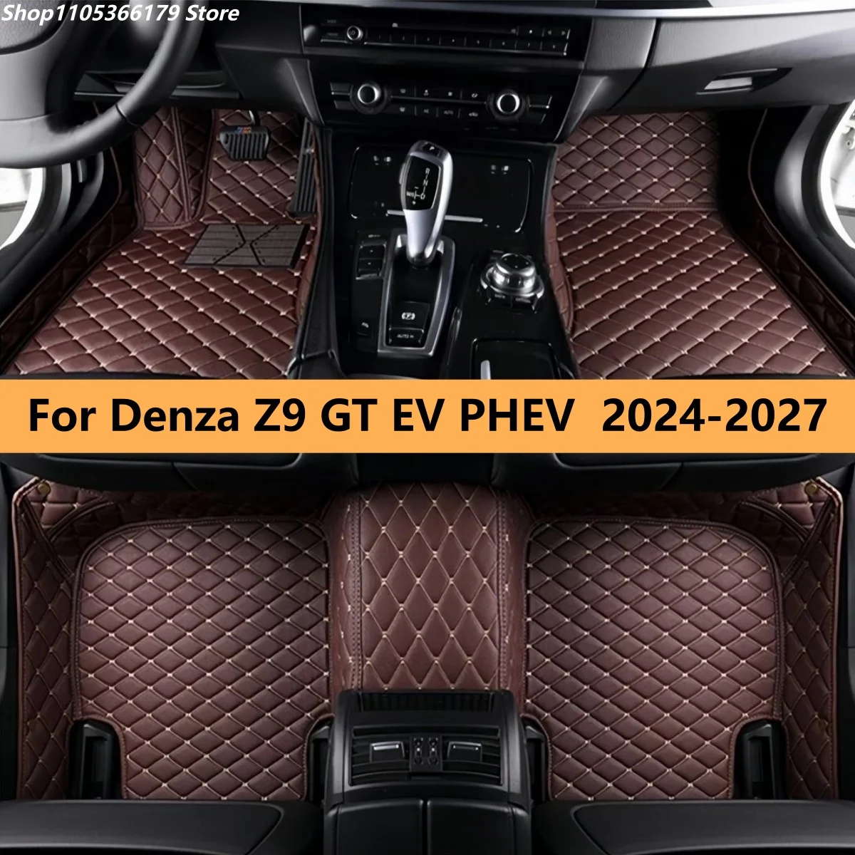 

Car Floor Mats For Denza Z9 GT EV PHEV 2024 2025 2026 2027 Waterproof Custom Auto Foot Pads Carpet Interior Accessories