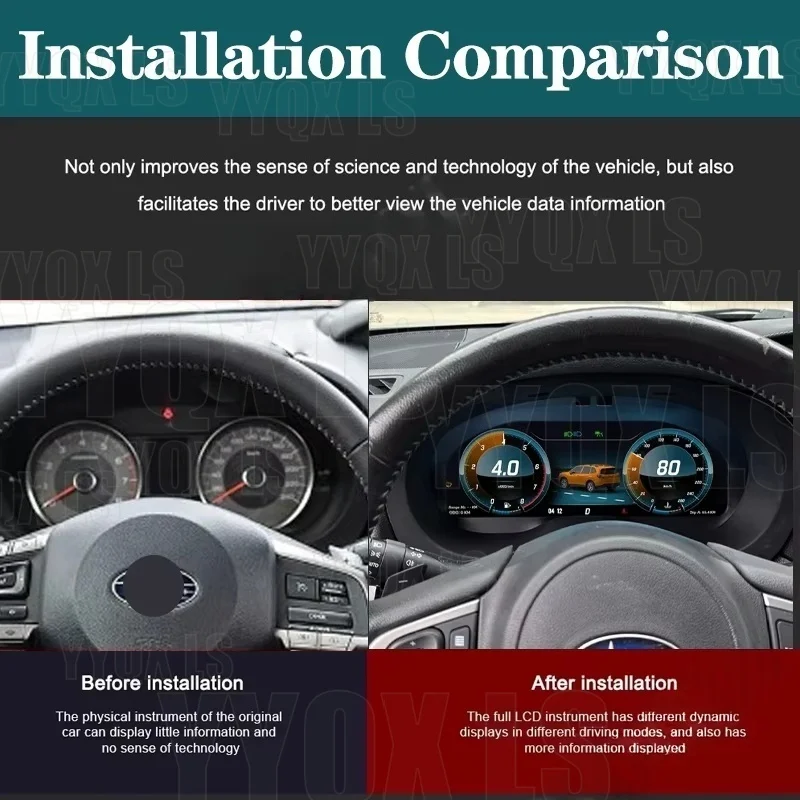 For Subaru Forester Legacy 2013~2018 LCD Car Digital Dashboard Cluster Virtual Instrument Dashboard Panel Lossless installation