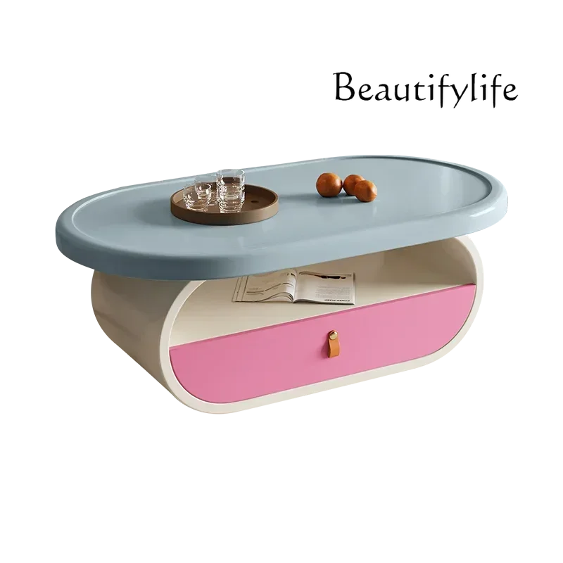 z.56 Tavolino in legno massello Tavolino da tè moderno e semplice, soggiorno domestico nordico. Tavolino da caffè per piccoli appartamenti