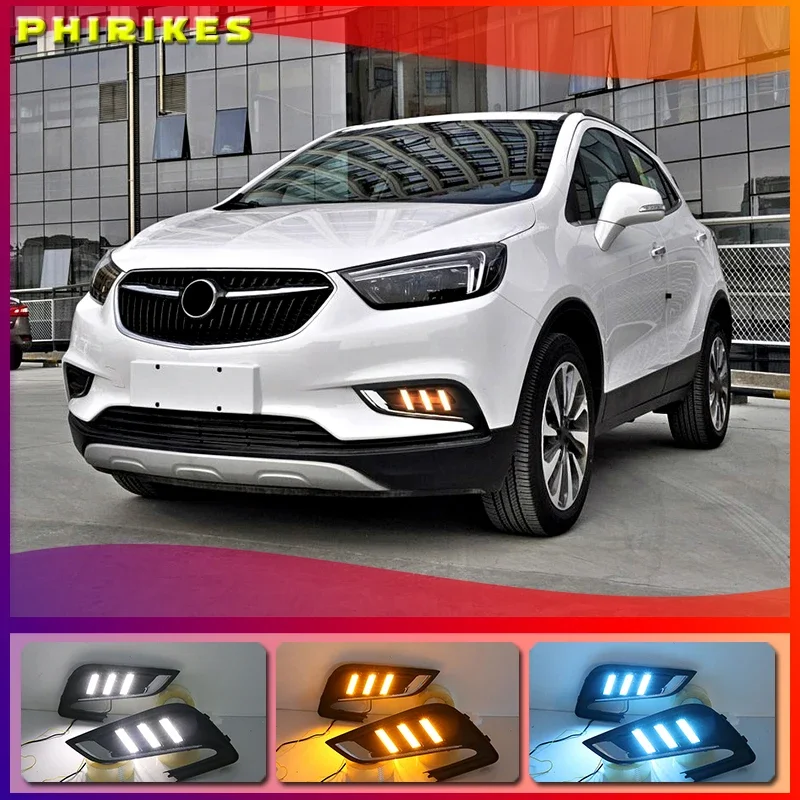 

2PCS For Buick Encore 2017 2018 Front LED Daytime Running Light Driving DRL Fog Light fog lamp