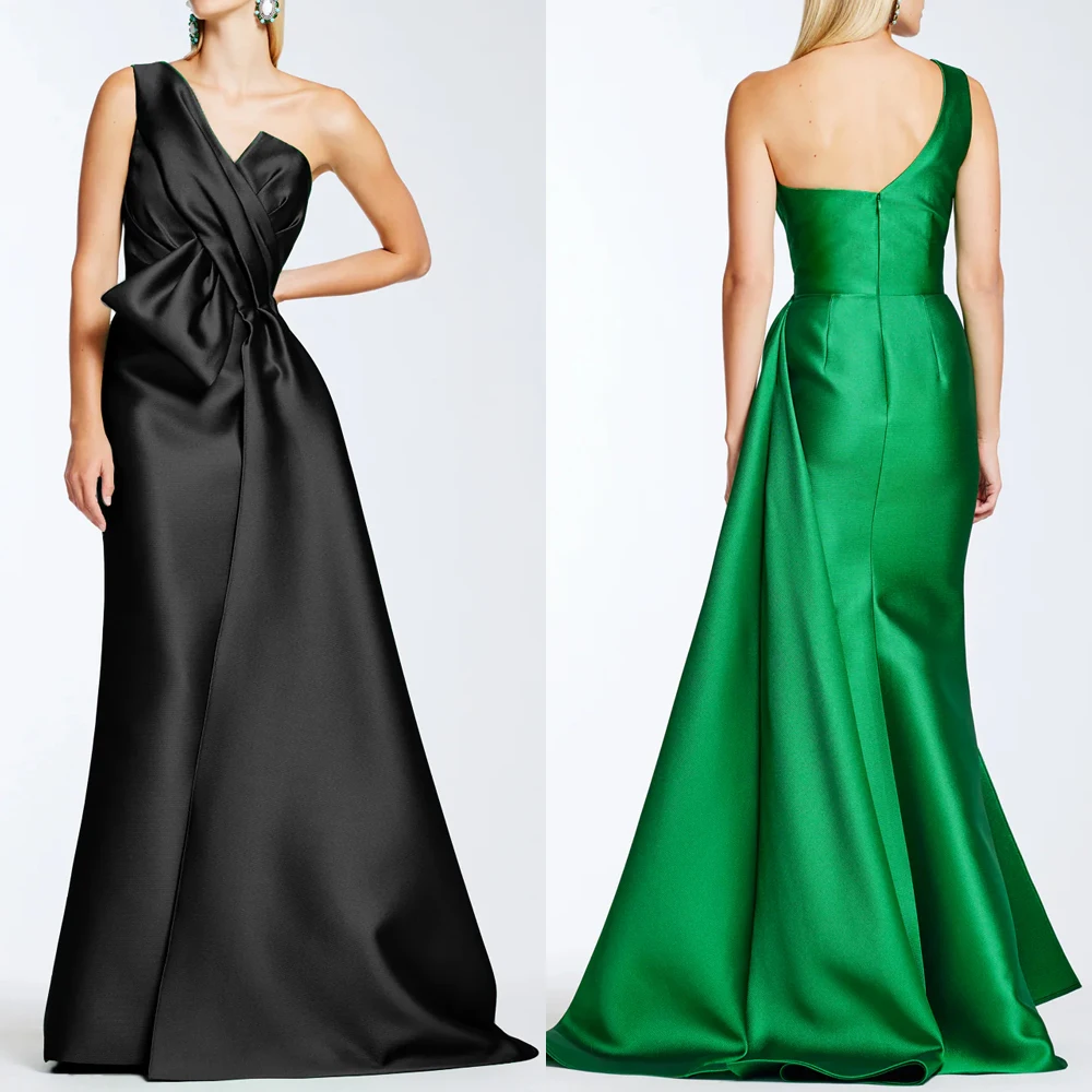 

Customized Sexy Elegant One Shoulder Dress A-Line Evening Dresses Occasion Formal Exquisite High Quality Prom Party Gowns Women