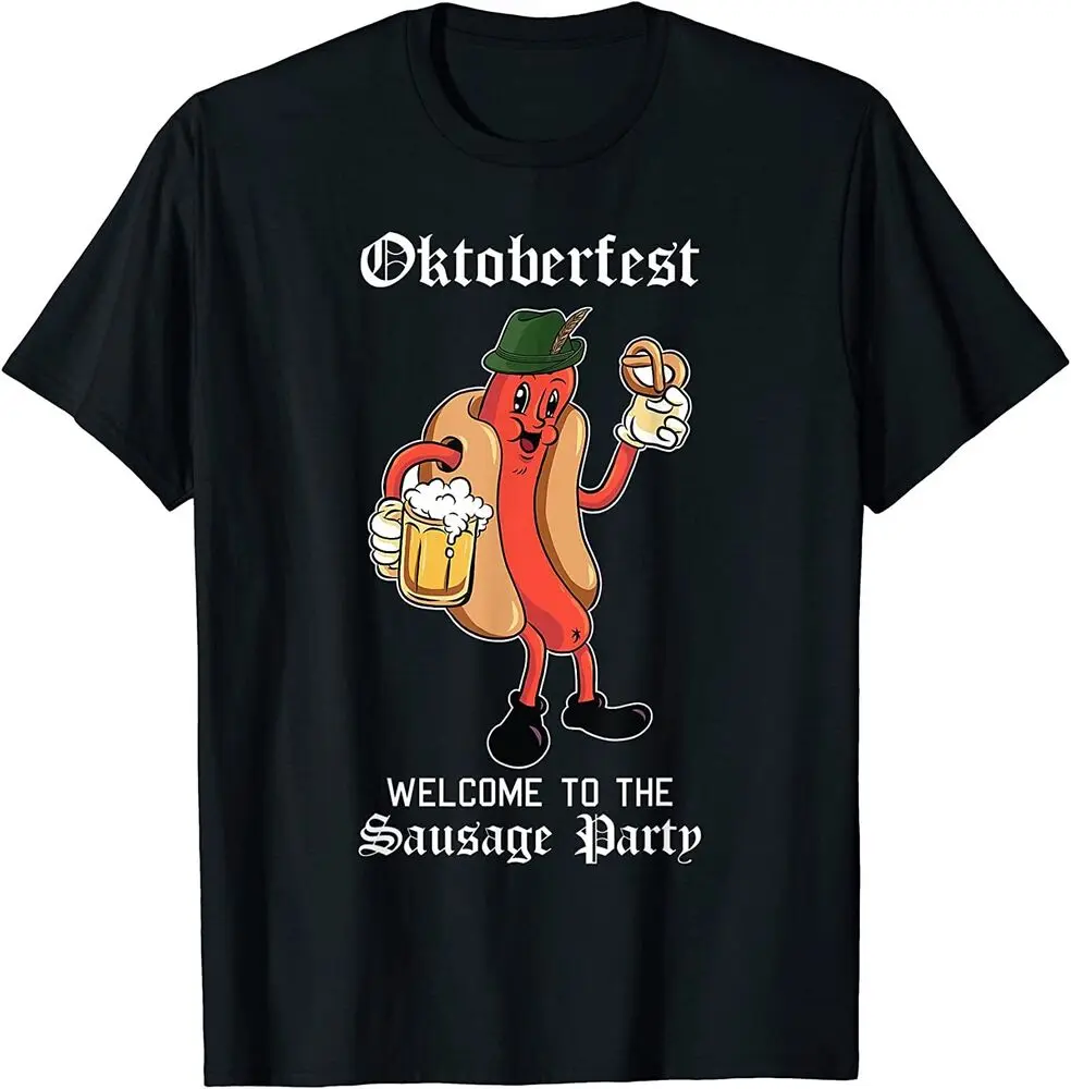 Sage Party Oktoberfest Funny Bratwurst German Festival T-Shirt  Unisex T-shirts for Men Women Summer