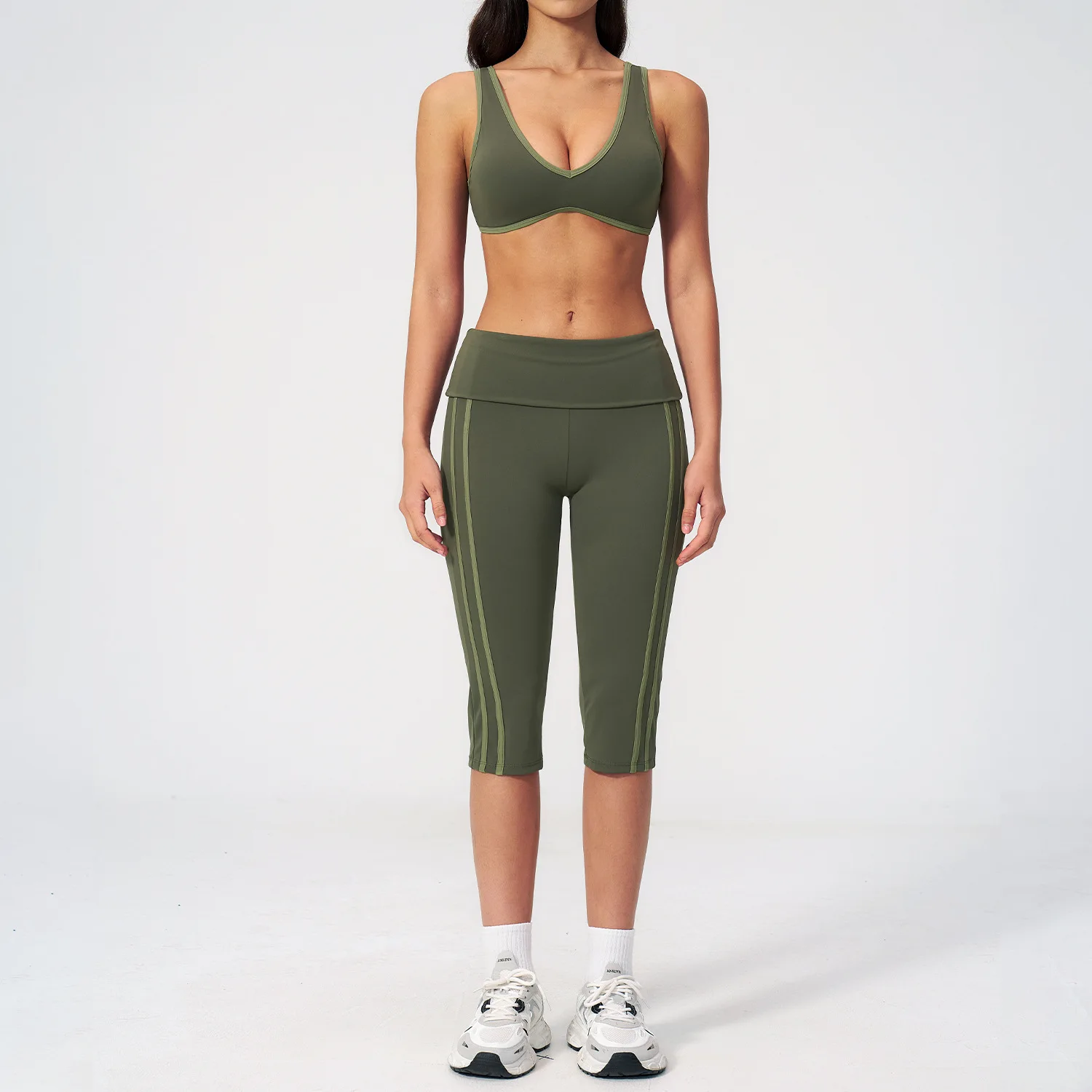 

Yoga Suit Women's Running Comfort 2Pcs Sports Pants Set High Waist Push Up Workour Sportswear Casual Cycling Jogging Yoga Bras