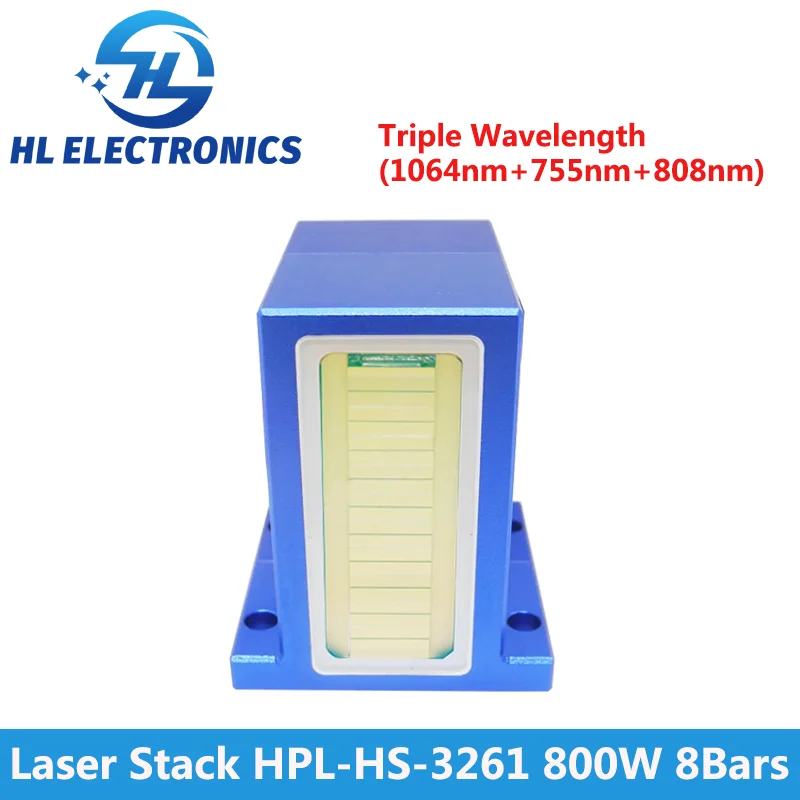 HPL Stack 800W 8Bars HPL-HS-3261 For Hair Removal Diode Laser Module