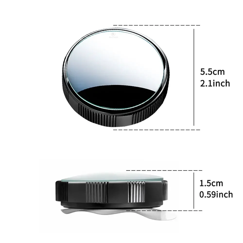 2Pcs Car Rear View Mirror Wide-angle Blind Spot Auxiliary Reversing Mirror For Skoda Octavia Karoq Kamiq VII Superb Kodiaq Rapid