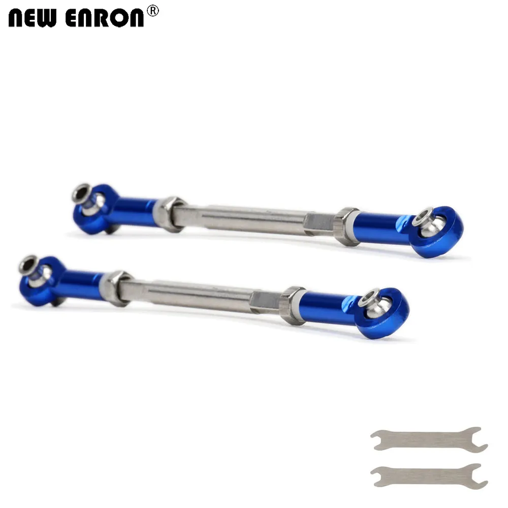 NEW ENRON 2Pcs 110MM Stainless Steel Adjustable Front Toe Links 8547 FOR Traxxas Unlimited Desert Racer UDR 85076-4 85086-4