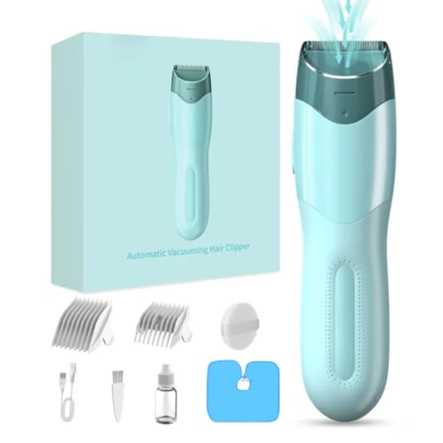 

Vacuum Hair Clippers for and Men, Electric Haircut Kit with Dual Motor Power, Cordless Professional Hair Trimmer, IPX7 Waterpro