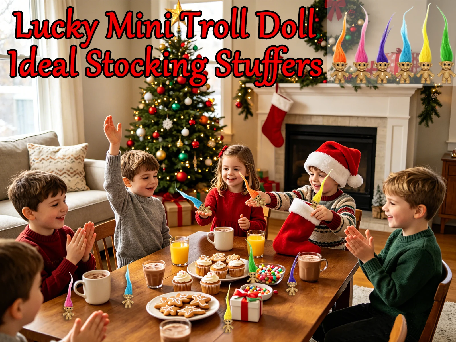 50-200 Stück Mini-Troll-Puppen Vintage Mini-Troll-Spielzeug für Kinder Geschenktüten-Füller Party-Geschenke Halloween Weihnachten Klassenzimmer-Geschenke – Detail 4