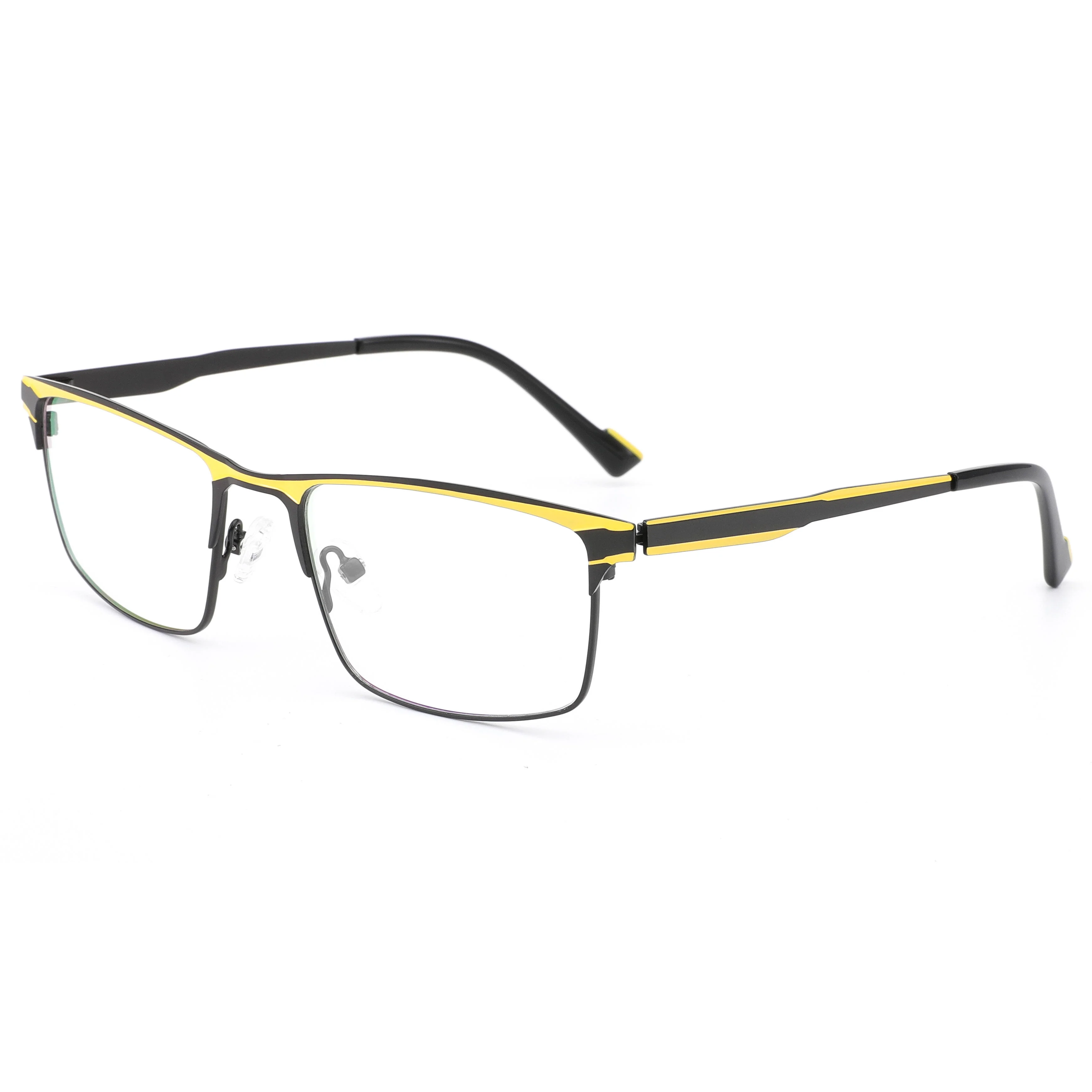 VZONE Colorful Printed Metal Optical Frames Rectangle Business Glasses Unisex Latest Design Fashion Eyewear Spectacles