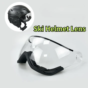 AIDY – visière de casque de Ski, haute définition, Anti-buée, renforcée, transparente, verres coupe-vent pour PC