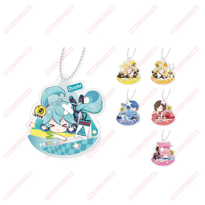 Original Hatsume Miku Animation Game Peripheral Toy Kaito Rin Acrylic Pendant Keychain Garnish Accessory Anime Figure Collection