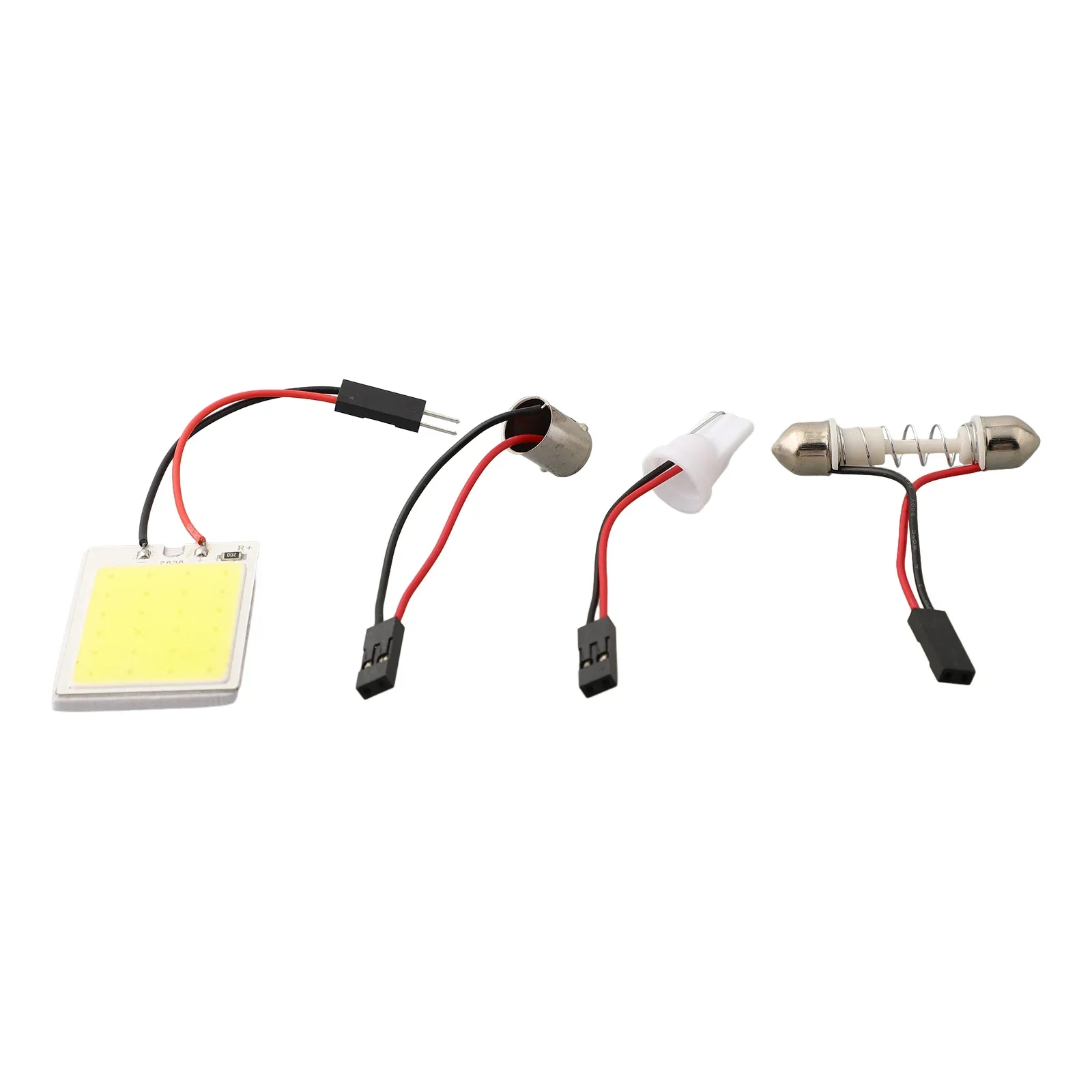 6000K Weiß COB LED Licht Panel T10 Licht Adapter Für Dome/Auto Innen Decke 16/24/36/48LED Super Helle