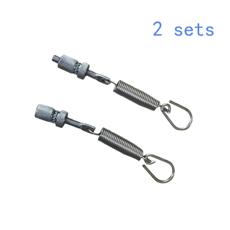 2 Sets, 4 Sets of Drum Bass Pedal Tension Spring Combinations (Hook + Spring + Suspension Block, 3 Types in 1 Set), Adjustable Single and Double Pedal Springs, Jazz Drum Pedal Tension Accessories, Adjustable Bass Drum Pedal Springs, Jazz Drum Single Pedal Tension Springs, Adjustable Force Bass Drum Pedal Springs, Chrome-Plated Metal Tension Springs.