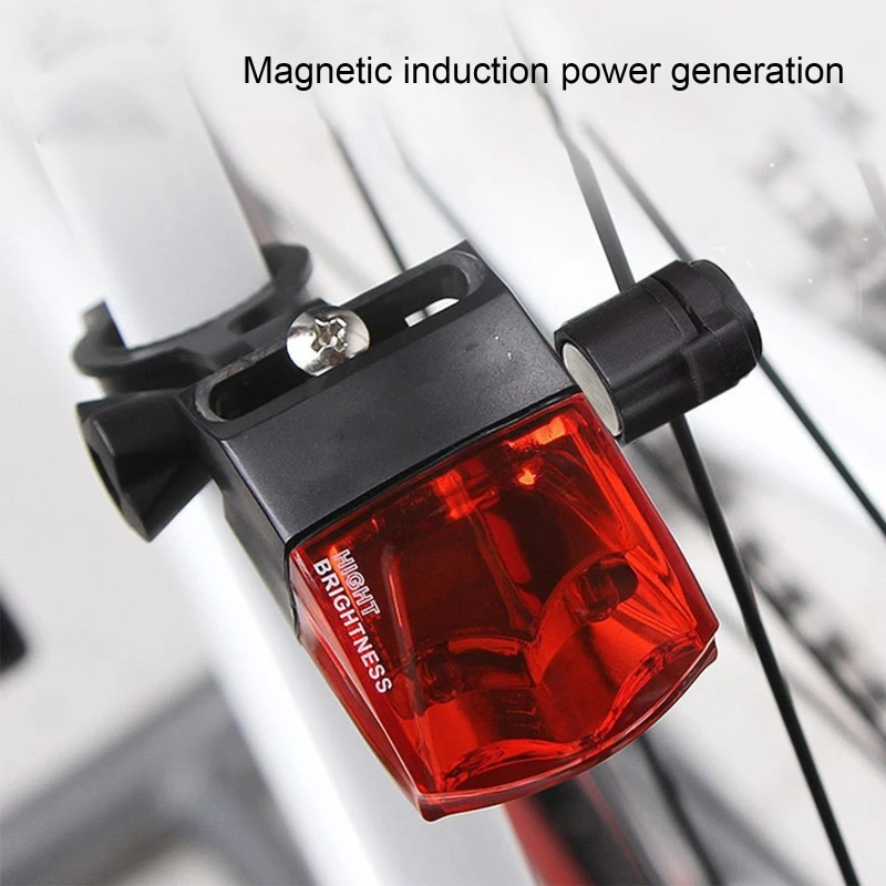 Taillight Induction Power Generation,Bike Helmet Safety LED Light,IPX4 Waterproof