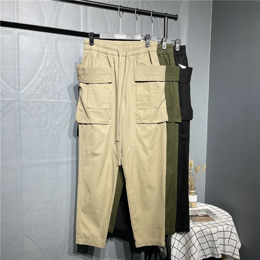 

Повседневные брюки American Sle, свободные прямые брюки из хлопчатобумажной парусины с высокой талией, девять очков, молодежные витали, ощущение прохлады