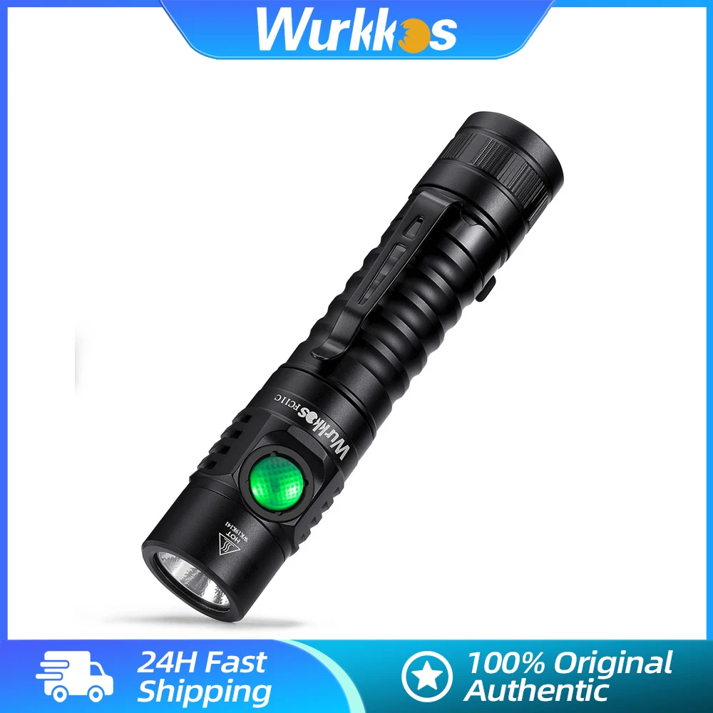 Wurkkos FC11C 18650 EDC кемпинг свет 519A портативный перезаряжаемый светодиодный фонарь 1200LM ультра мощный фонарь IPX-8 карманный фонарик